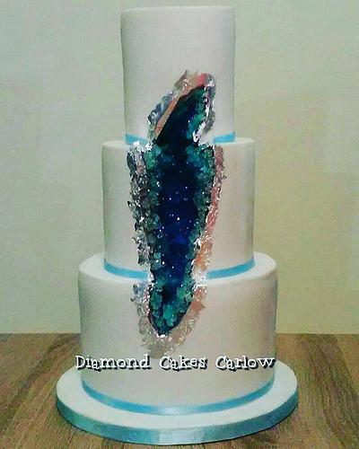 Geode Wedding Cake - Cake by DiamondCakesCarlow