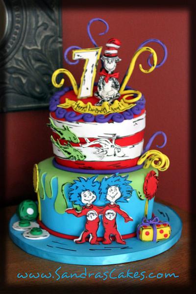 Dr. Seuss - Cake by Sandrascakes