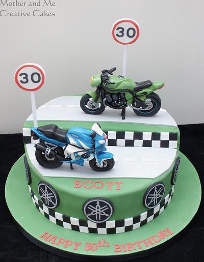 Motorbike cake - Cake by Mother and Me Creative Cakes