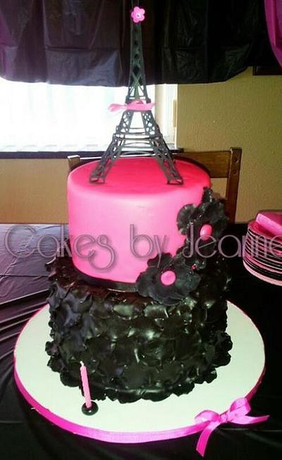 Eiffel Tower Cake - Cake by Jeanette Ortiz