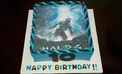 Halo 4 inspired cake  - Cake by Specialty Cakes by Steff