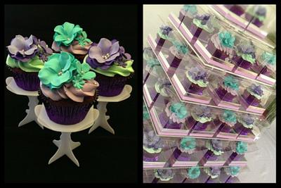 Wedding Boxed Cupcake Tower - Cake by cjsweettreats