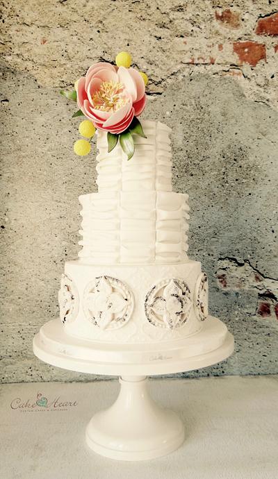 Tile and ruching - Cake by Cake Heart