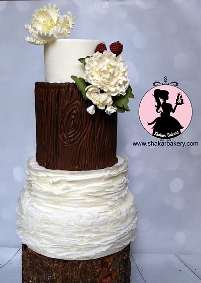 Rustic Woodland Wedding Cake - Cake by Shantal