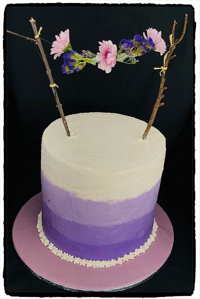 Purple ombré  - Cake by Rhona