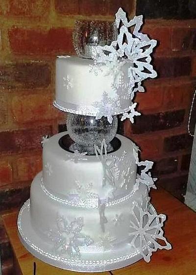 Snowflake Wedding Cake - Cake by Fiona Williamson