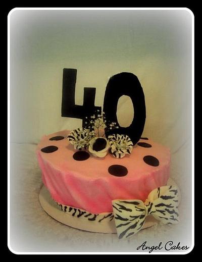 Alice in Wonderland Inspired 40th Birthday Cake - Cake by Angel Rushing