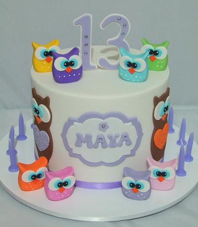 Owls, owls, and more owls! - Cake by Cake A Chance On Belinda