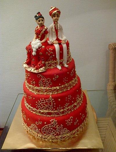 Indian style for a Suriname couple - Cake by Roberta