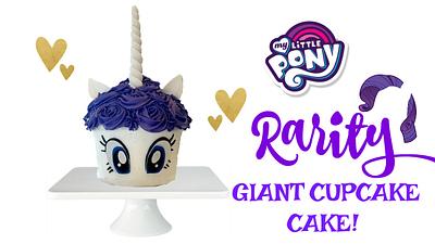 RARITY GIANT CUPCAKE CAKE!  - Cake by Miss Trendy Treats