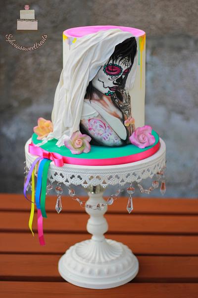 Dios de la muerte... sugar skull bakers collaboration xx - Cake by Sylwia