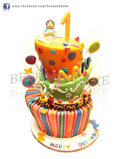 A 3 tier Topsy turvy cake - Cake by Lakshmi  Supin