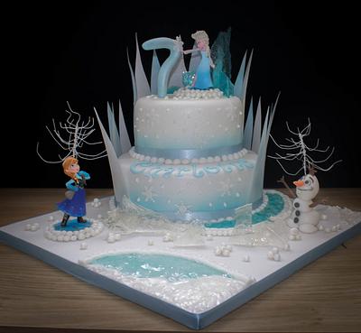 Frozen themed cake - Cake by Lea17