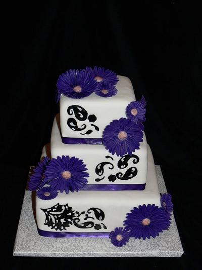 Purple and Paisley - Cake by Dessert By Design (Krystle)