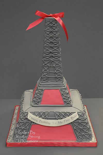 Eiffel Tower Paris Theme - Cake by Jennifer Strong