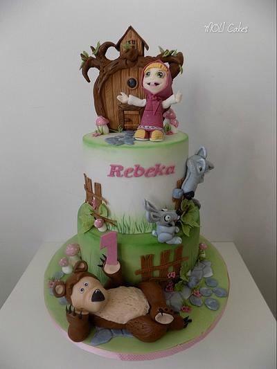 Masha and the bear - Cake by MOLI Cakes