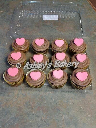 Heart Cupcakes - Cake by Ashley's Bakery