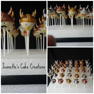 Viking cake pops - Cake by Jeanette's Cake Creations and Courses