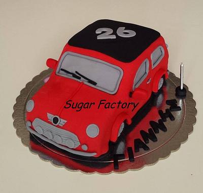 Austin Mini car - Cake by SugarFactory