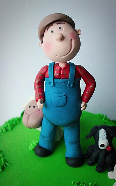 Farmer and his dog - Cake by Elaine Boyle....bakemehappy.ie