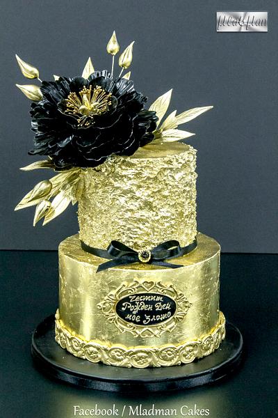 My Gold Baby Birthday Cake - Cake by MLADMAN