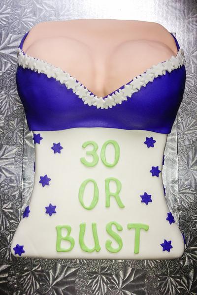 30 or Bust - Cake by CustomCakebySam