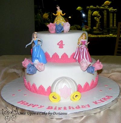 Princesses Dance with sparkling roses - Cake by Once Upon a Cake by Dorianne