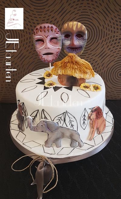 Africa birthday cake - Cake by Judith-JEtaarten