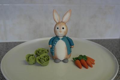 Peter Rabbit cake topper - Cake by Cake & Crumbles(Emma Foster)
