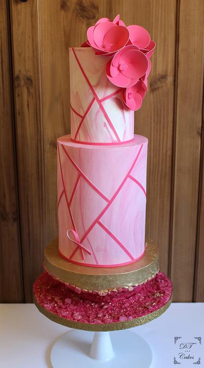 Pink october cake - Cake by Djamila Tahar (DT Cakes)