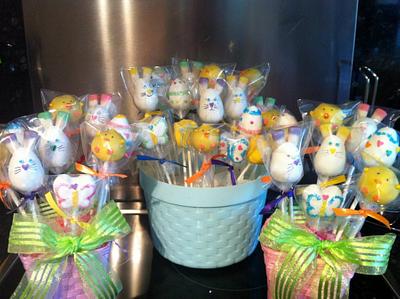 Easter Cake Pops - Cake by Delights by Design