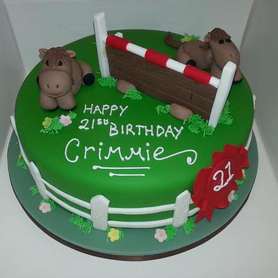Cute showjumping cake - Cake by Putty Cakes