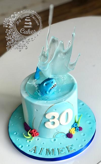 Shark birthday cake - Cake by Beata Khoo