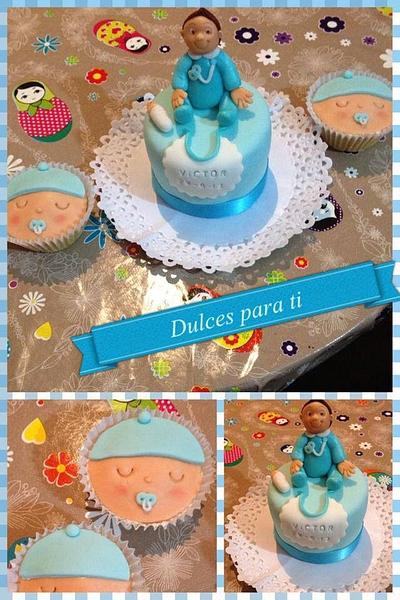 Baby boy cake - Cake by Anabel
