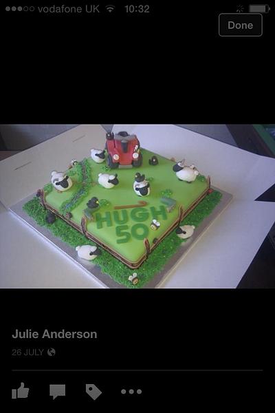Farm cake and Quad bike - Cake by Julie Anderson
