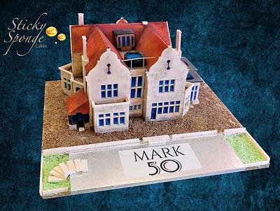 Edible house replica - Cake by Sticky Sponge Cake Studio