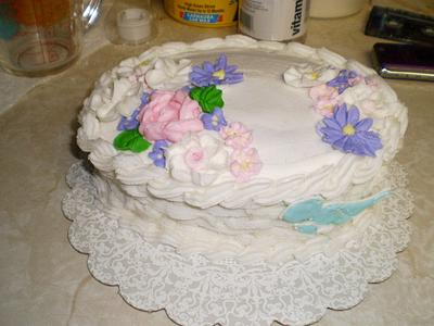 Wilton Final Cake-Course 2-Basketweave Cake. - Cake by Roxanne