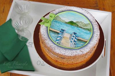Lake Como Italy - Cake by Kate Plumcake