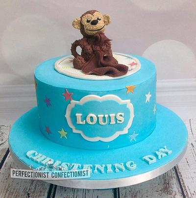 Monkey Christening Cake  - Cake by Niamh Geraghty, Perfectionist Confectionist