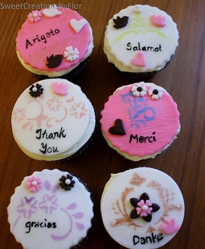 Thank you cupcakes - Cake by SweetCreationsbyFlor