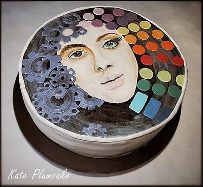 Face hand painted - Cake by Kate Plumcake