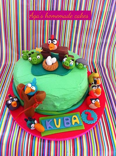 Angry birds - Cake by Aga Leśniak
