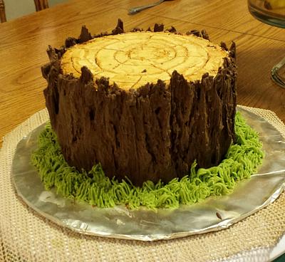 Tree Stump Cake - Cake by Ashton