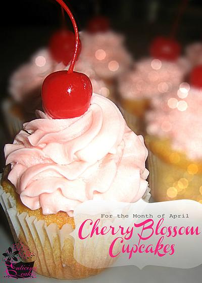 Cherry Blossom Cupcakes - Cake by Enticing Cakes Inc.