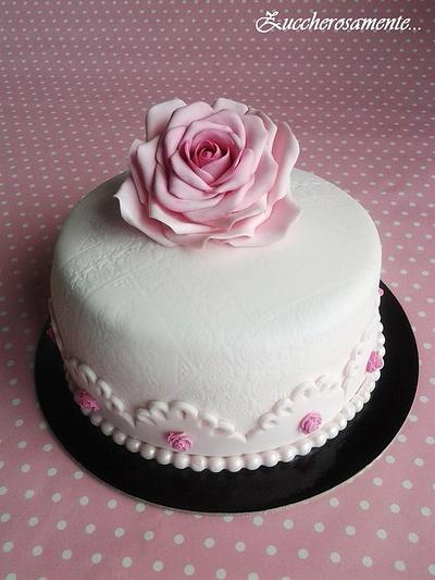 Vintage rose cake - Cake by Silvia Tartari