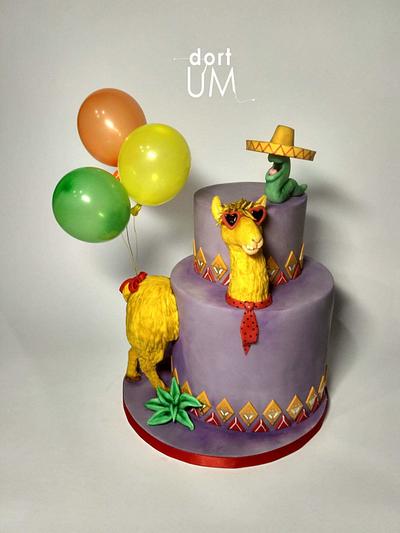 Crazy lama - Cake by dortUM