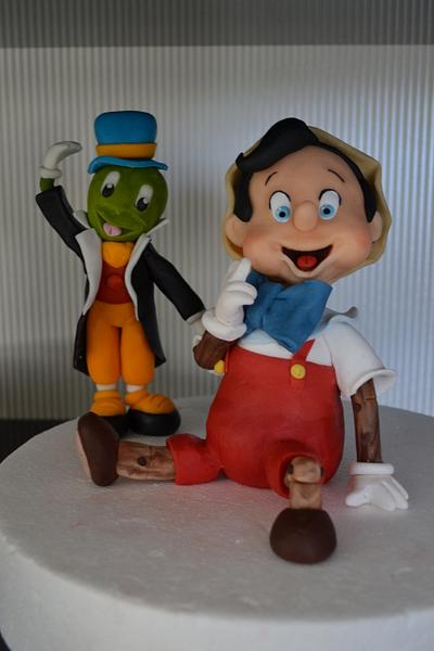 Pinocchio with Jiminy Cricket - Cake by DolciCapricci