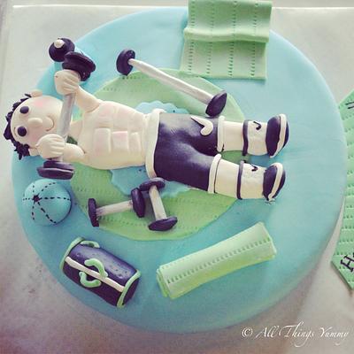 Gym theme cake - Cake by All Things Yummy