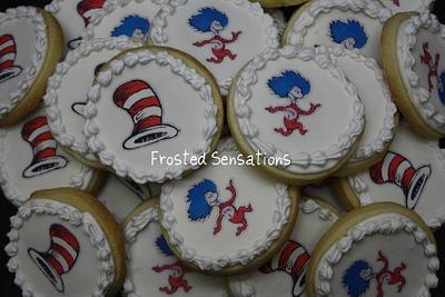 Cat in the Hat Cookies - Cake by Virginia