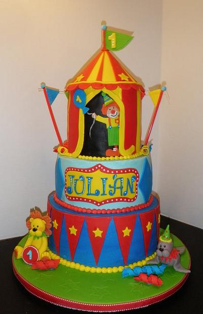 Big Top First Birthday - Cake by Sweet Traditions
